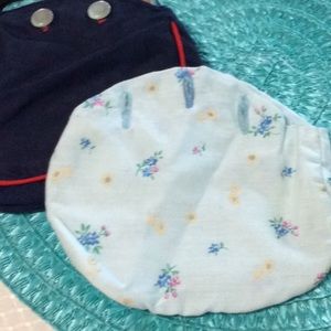 Vtg classic girls wooden handle reversible bag.